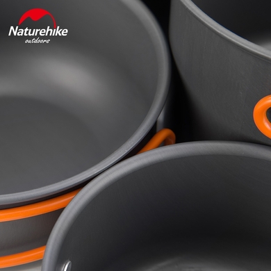 Набор посуды Naturehike NH18T018-G (10 предметов)  Серый фото