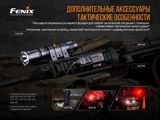 Тактический фонарь Fenix TK16 V2.0 3100 лм  Черный фото