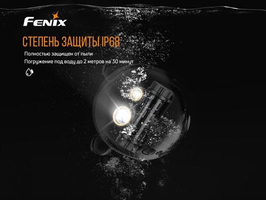 Набір ліхтарів Fenix HM65R + Fenix E-LITE 1000 лм  Чорний фото
