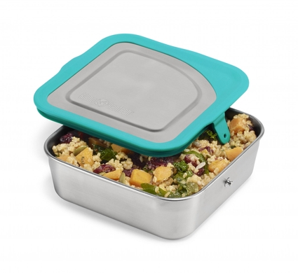Ланчбокс стальной Klean Kanteen Food Box от 0.6 до 1 л  Голубой фото