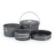 Набір посуду Naturehike CNH22CJ002 (4 предмети)  Чорний фото high-res