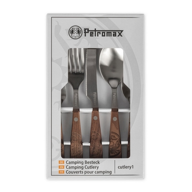 Комплект столових приборів Petromax Camping Cutlery (5 шт)  Коричневий фото