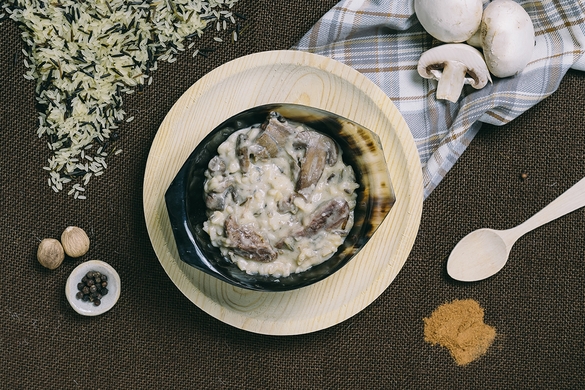 Готовое блюдо Forestia Бефстроганов с рисом (с нагревателем)   фото