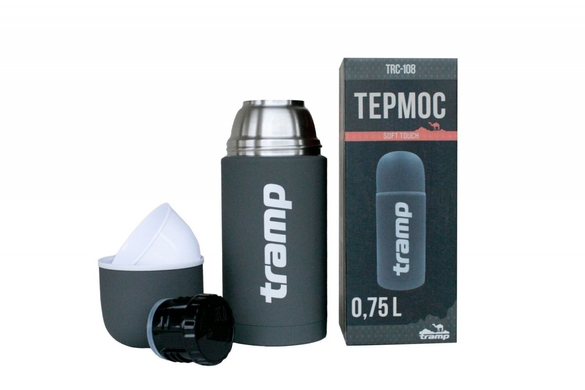 Термос Tramp Soft Touch от 0.75 до 1.2 л  Серый фото