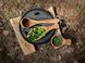 Миска из оливкового дерева Petromax Flat Bowl от 23 до 25 см  Коричневый фото high-res