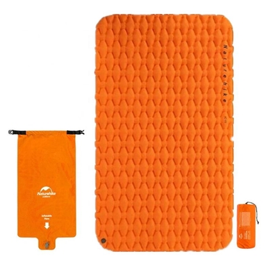 Надувной коврик двухместный Naturehike FC-11 NH19Z055-P  Оранжевый фото