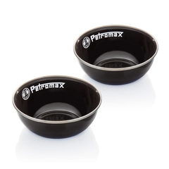 Набір мисок емальованих Petromax Enamel Bowls (2 шт) від 0,16 до 1 л  Черный фото