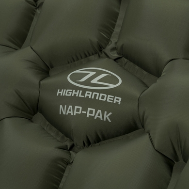 Надувний килимок Highlander Nap-Pak  Хаки фото