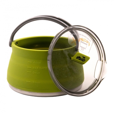 Чайник-котелок складной Tramp 1 л  Зелёный фото