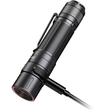 Набір: ручний ліхтар Fenix E35R + розсіювач AOD-S V2.0  Чорний фото