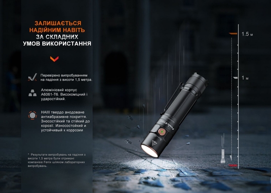 Набор: ручной фонарь Fenix E35R + диффузор AOD-S V2.0  Черный фото