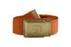 Ремень Fjallraven Canvas Brass Belt 3 см  Оранжевый фото