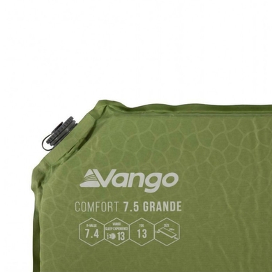 Самонадувний килимок Vango Comfort 7.5  Зелений фото