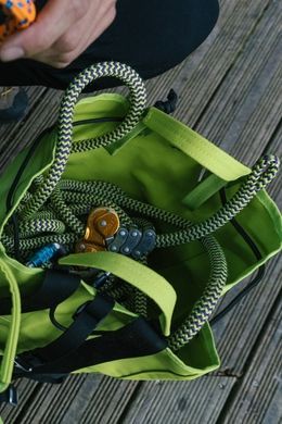 Мотузка статична з кінцевиком Edelrid Woodpecker Weblink 11.7 мм Жовтий Мотузка статична з кінцевиком Edelrid Woodpecker Weblink 11.7 мм Жовтий фото