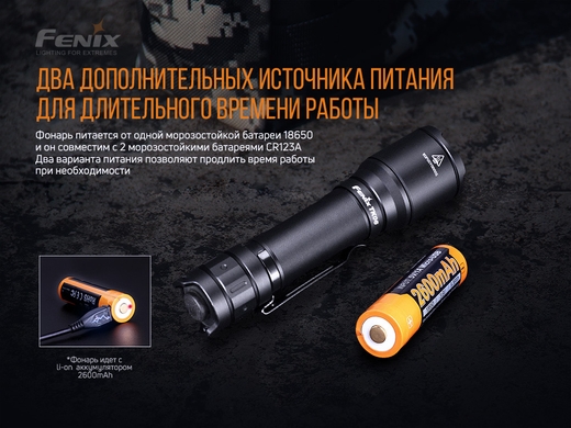 Ручной фонарь Fenix TK06 800 лм  Черный фото