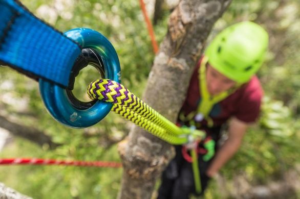 Мотузка статична з кінцевиком Edelrid Woodpecker Weblink 11.7 мм Жовтий Мотузка статична з кінцевиком Edelrid Woodpecker Weblink 11.7 мм Жовтий фото