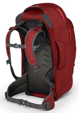Рюкзак-сумка Osprey Farpoint від 38 до 80 л  Червоний фото