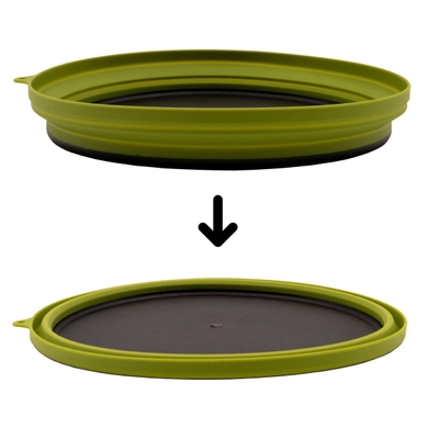 Складная тарелка Tramp плоская 25 см  Зелёный фото