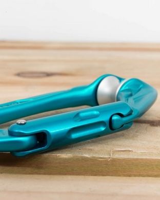 Карабін з роликом Edelrid Axiom Бирюзовый Карабін з роликом Edelrid Axiom Бирюзовый фото