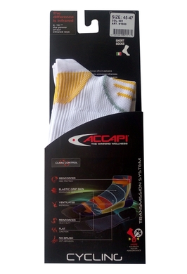 Велосипедні шкарпетки Accapi FIR Cycling  Білий фото