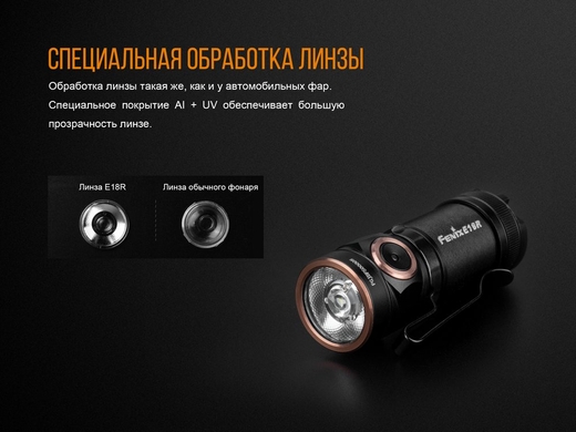 Ручний ліхтар Fenix E18R 750 лм  Чорний фото