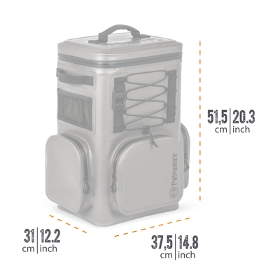 Терморюкзак Petromax Refrigerated Backpack від 17 до 22 л  Сірий фото