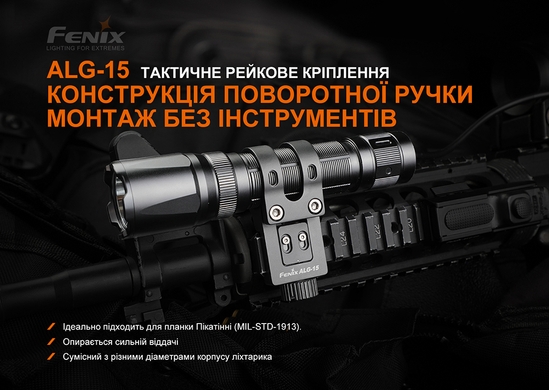 Кріплення на зброю для ліхтарів Fenix ALG-15   фото