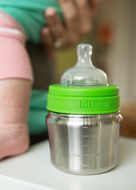 Пляшечка для годування Kid Kanteen Baby 148 мл (0–6 місяців)  Серебро фото
