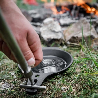 Сковорідка для багаття Petromax Cast-Iron Campfire Pan  Чорний фото