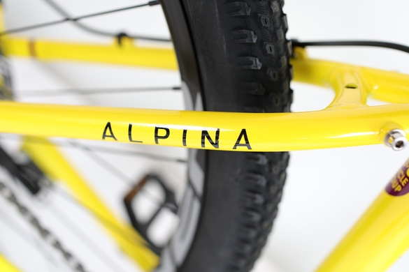 Велосипед горный женский Winner Alpina (2х7) 27.5”  Жёлтый фото
