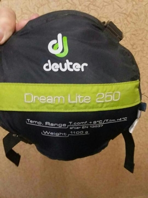 Спальник Deuter Dream Lite 250 +4 °C  Зелёный фото