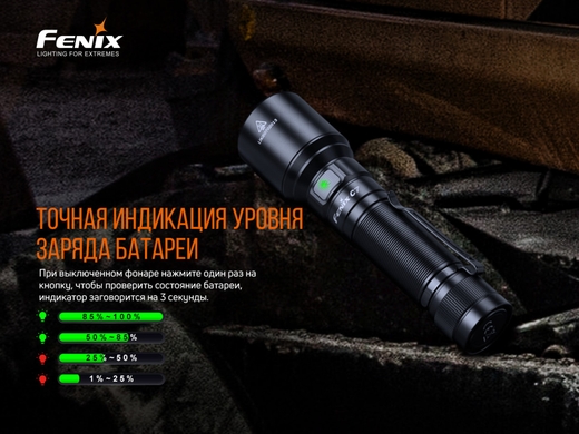 Ручной фонарь Fenix C7 3000 лм  Черный фото