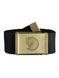 Ремень Fjallraven Canvas Brass Belt 4 см  Черный фото